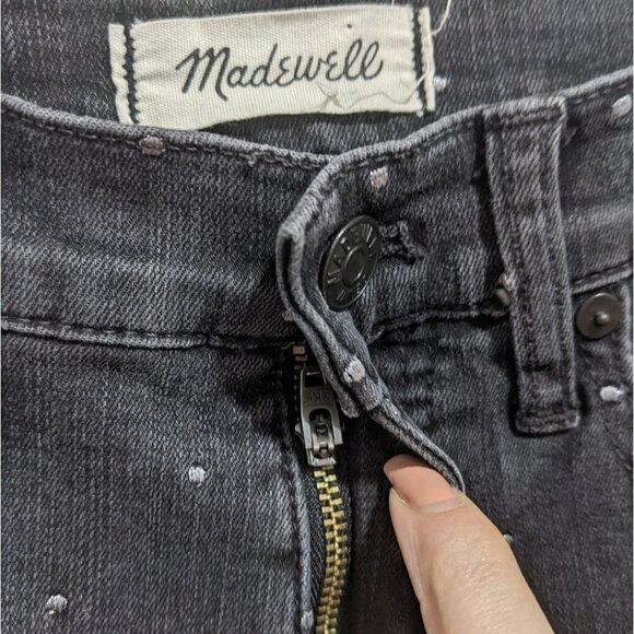 Madewell | 9" Mid-rise Skinny Jeans: Metallic Dot Edition - Picture 8 of 15
